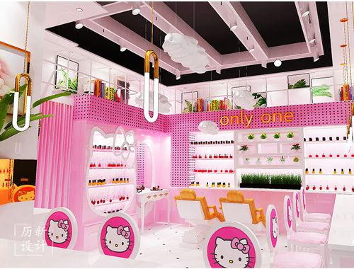 网红美甲店打卡区图片,色彩斑斓的指尖艺术秀场